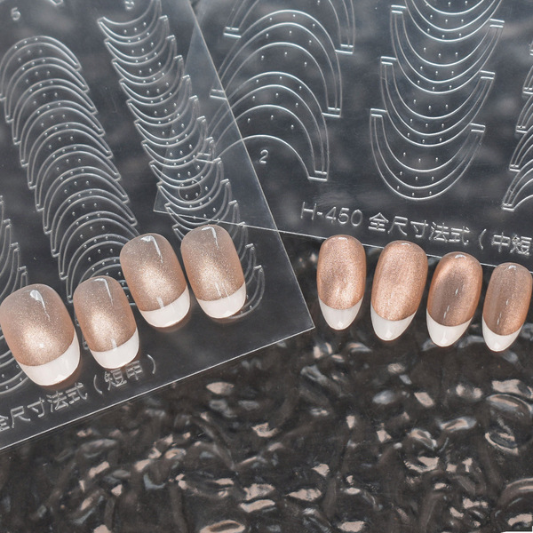 Transparent nail stickers