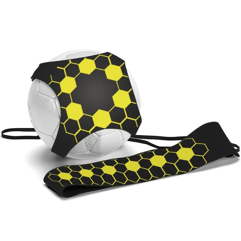 Transfronterizo en stock popular fútbol voleibol entrenamiento equipo auxiliar elástico swing Correa bolsa de bola profesional dispositivo de control de la bola