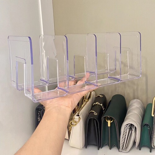 Small bag storage rack wardrobe household storage artifact divided bag storage hanging bag bedroom partition rack