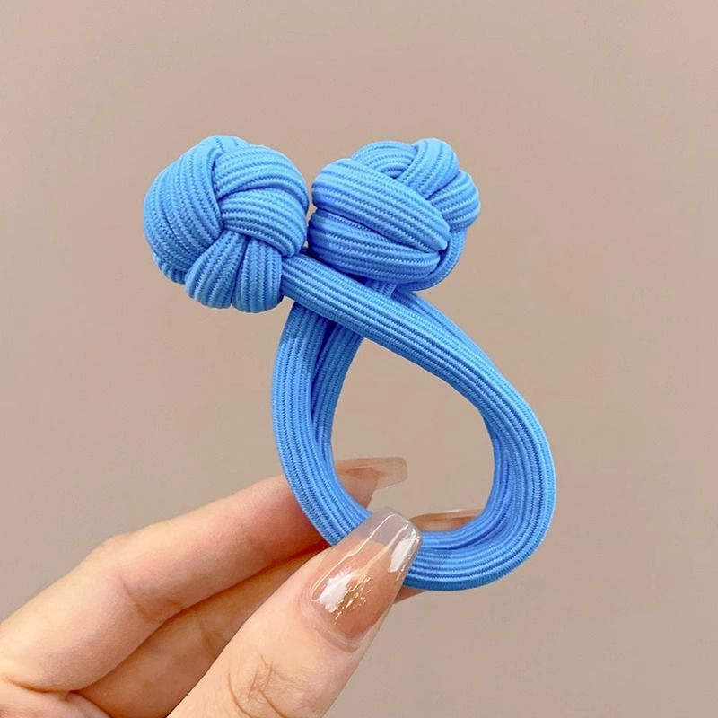 Anillo de cabello de nudo de cola de cabello de alta elasticidad no lesionar cabello de banda de goma roja durable cabello de cola de cabello de mujer al por mayor