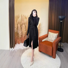 日韩三宅欧美都市风褶皱系列女装风衣秋季气质修身显瘦长袖外套女