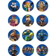 国境を越えて羅布楽思robloxブリキバッジ44-58mmオプション12個37-72