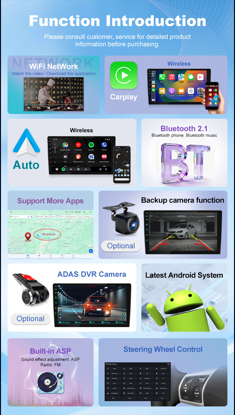 Cross-Border 7inch 9inch 10inch Android Universal Car Navigation Large Screen Device Carplay Car Player Navigation