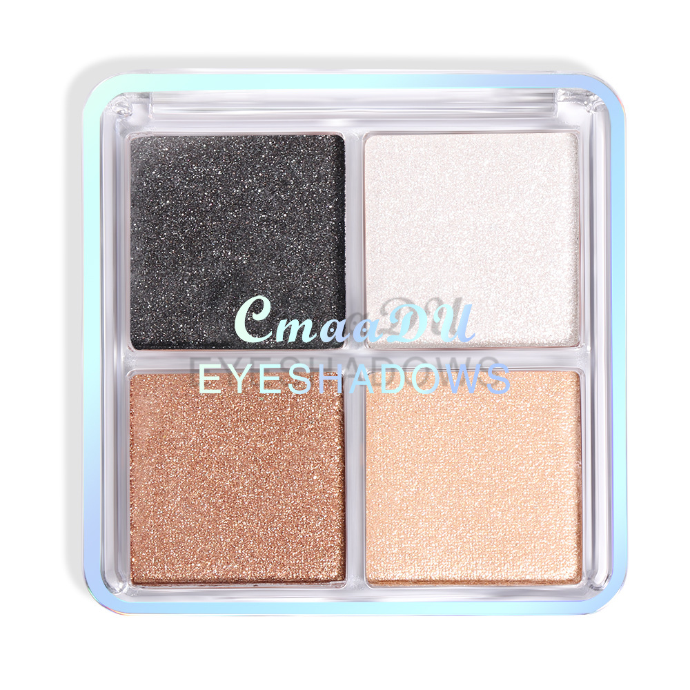 Check it out! Link Disclaimer - Exclusive for foreign trade :CmaaDU 4-color Eyeshadow matte Pearlescent Eyeshadow palette undefined