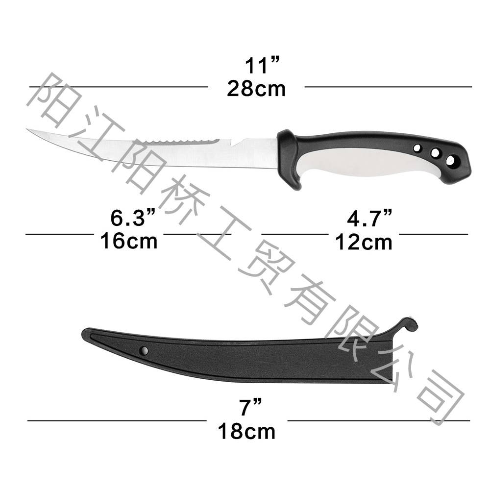 Multifunkción al aire libre herramientas de pesca flotante cuchillo de pesca dientes de acero inoxidable cortar herramientas de barbacoa cuchillo de pesca camping