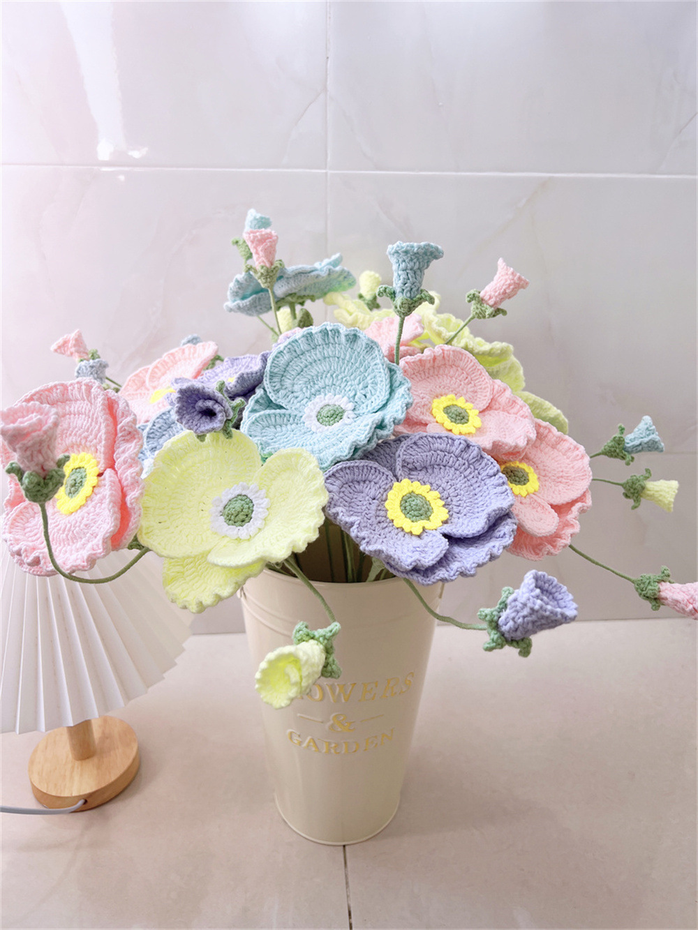 Pastoral Flower Yarn Artificial Flowers display picture 1