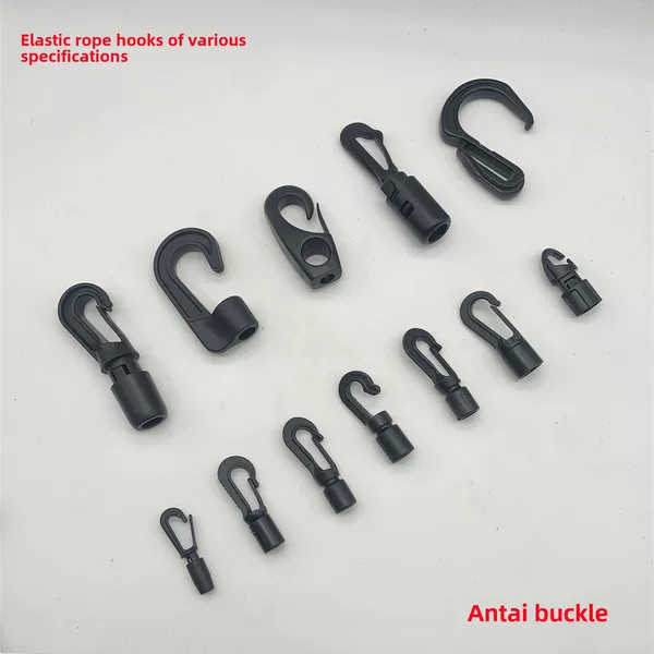 Rope Hook, Elastic Rope Hook, Suitcase Bag Plastic Hook, Fishing Hook, Outdoor Tent Car Elastic Mesh Hook