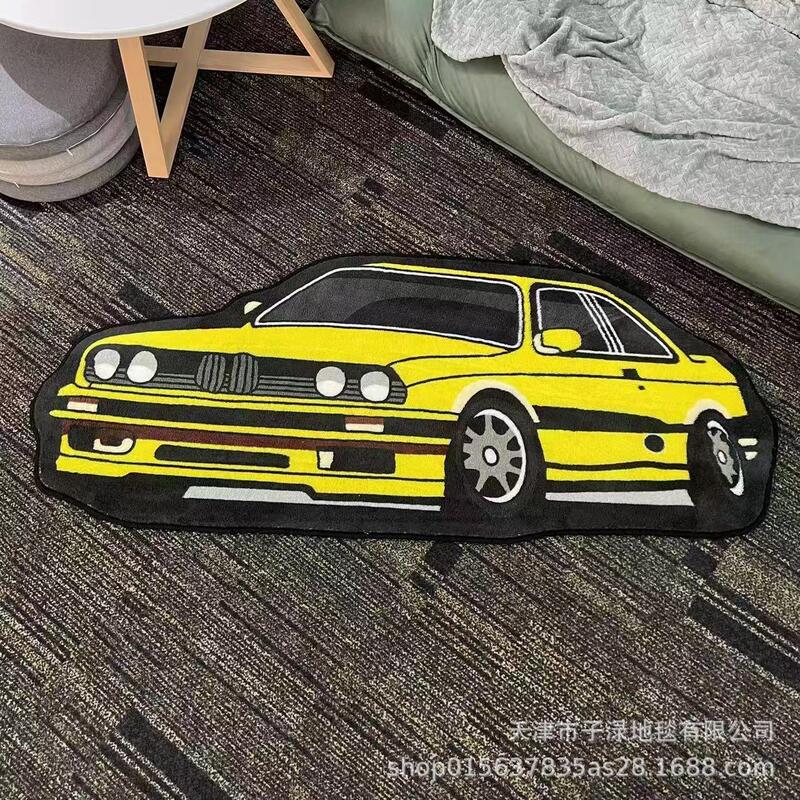 トレンディな新しい車のフロアマット模造カシミア滑り止めと汚れにくい漫画の個性クリエイティブ e スポーツ寝室リビングルームのフロアマット|undefined