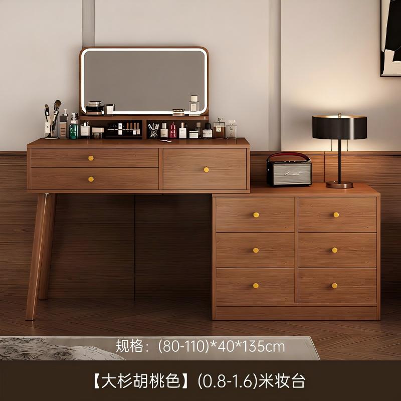 Tocador pequeño apartamento dormitorio simple moderno almacenamiento integrado mesa de maquillaje simple estilo de registro mesa de maquillaje de noche