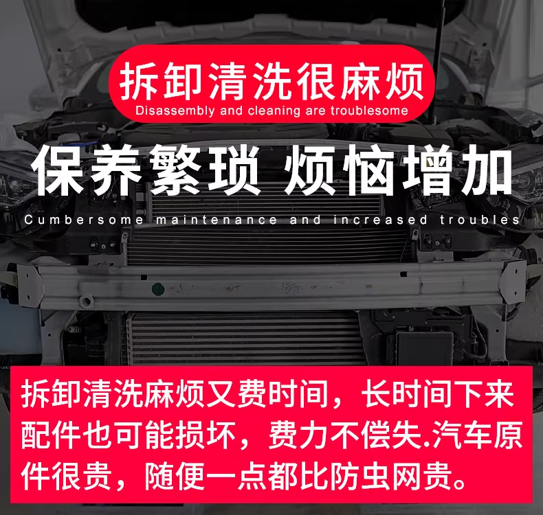 Zte 21 Model Weishi 1949 Car Insect-Proof Net, Front Grille Modification, Anti-Catkins and Cotton Net, Radiator Protection Net