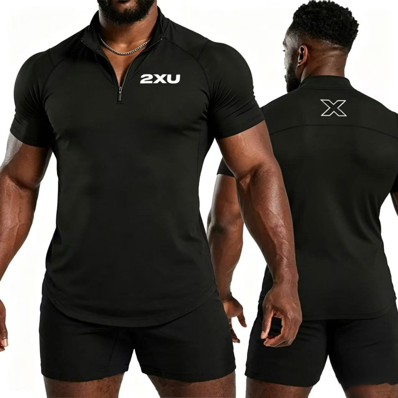 Cross-Border Hot-Selling Aliexpress European and American Gym Summer Men's Muscle Fitness Breathable Wolverine X-Polo Shirt Business Cross-Border Hot-Selling Aliexpress European and American Gym Summer Men's Muscle Fitness Breathable Wolverine X-Polo Shirt Business