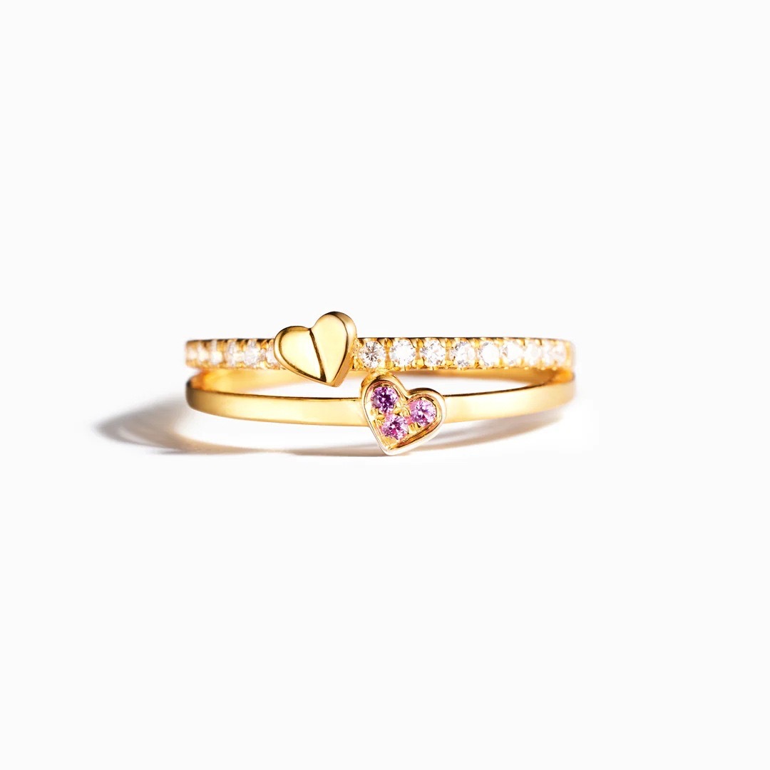2g Weight Zircon Inlay Material Rings Classification 6, 9 Ring Size Sterling Silver Zircon Heart Shape Rings