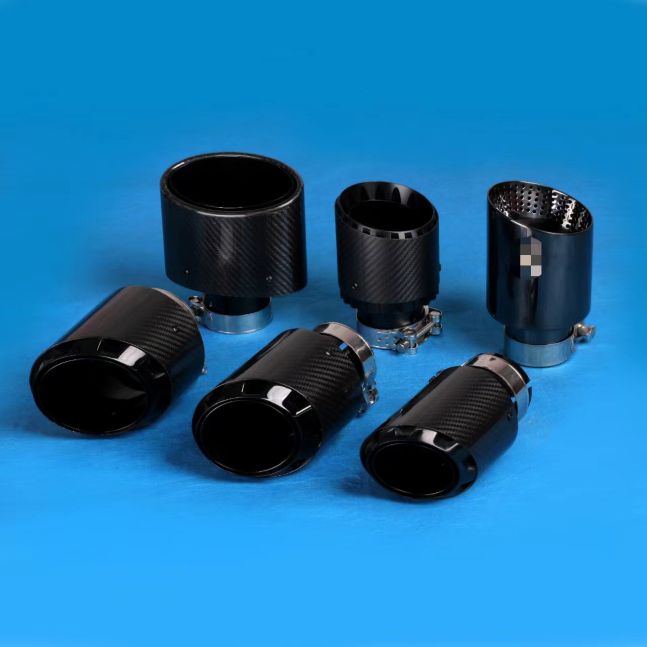 Manufacturer Wholesale Carbon Fiber Exhaust Muffler for Bmw M, Satin Finish, Sandblasted, Single or Dual Outlet Car Exhaust Pipe