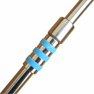 ✅ Round Pipe Butt Joint, Stainless Steel Pipe Extension Connector, Telescopic Pipe Fastening Accessories, Clothes Fork Rod Shrinkage Five