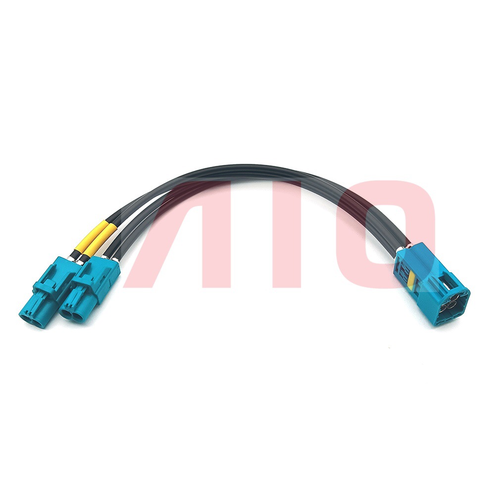 Rosenberger版Z扣 Mini Fakra公转2*双胞胎Mini Fakra公测试线