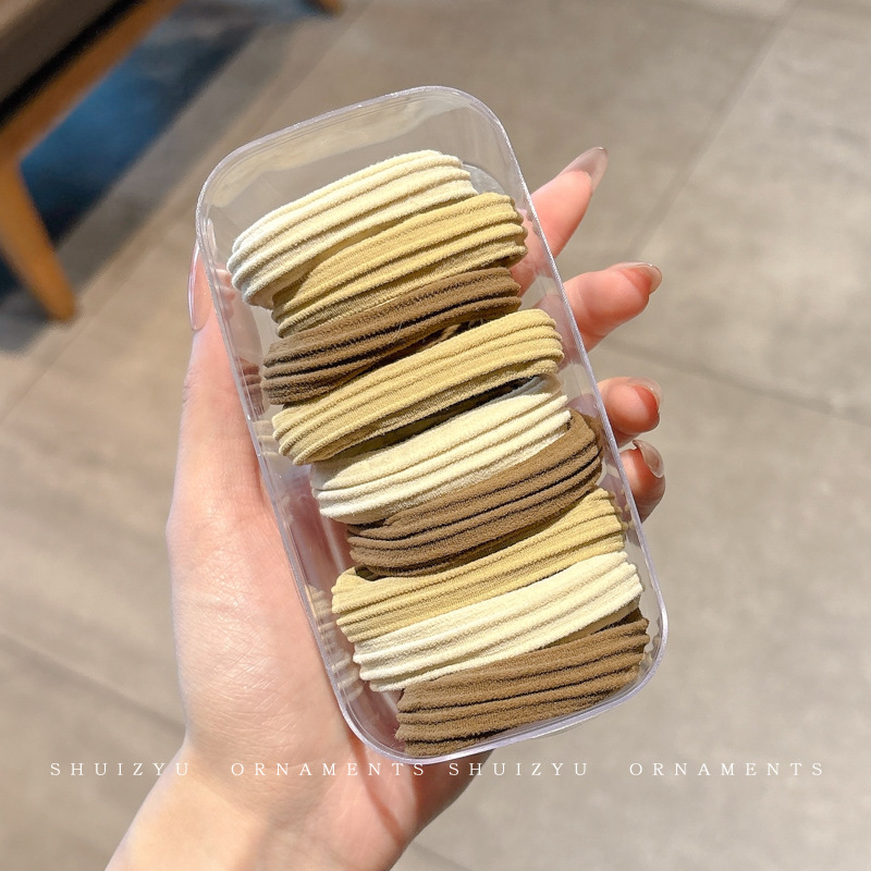 Mascarilla facial de alta elasticidad, lazo para el cabello, cola de caballo alta, cuerda para el cabello sin costuras para niños, no daña el cabello, banda de goma de cuerda para la cabeza para niñas