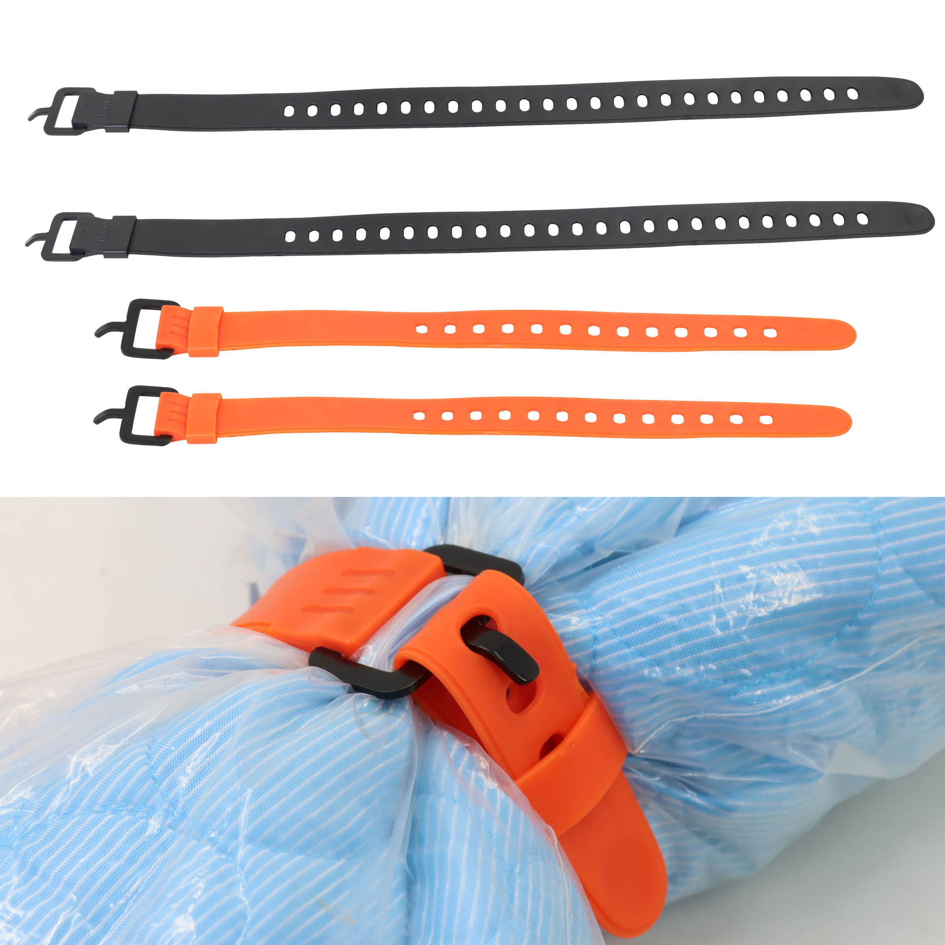 Cross-border new product creative hook and strap luggage strap goods binding band quick-release multi-purpose strap rubber tie rope hook and buckle