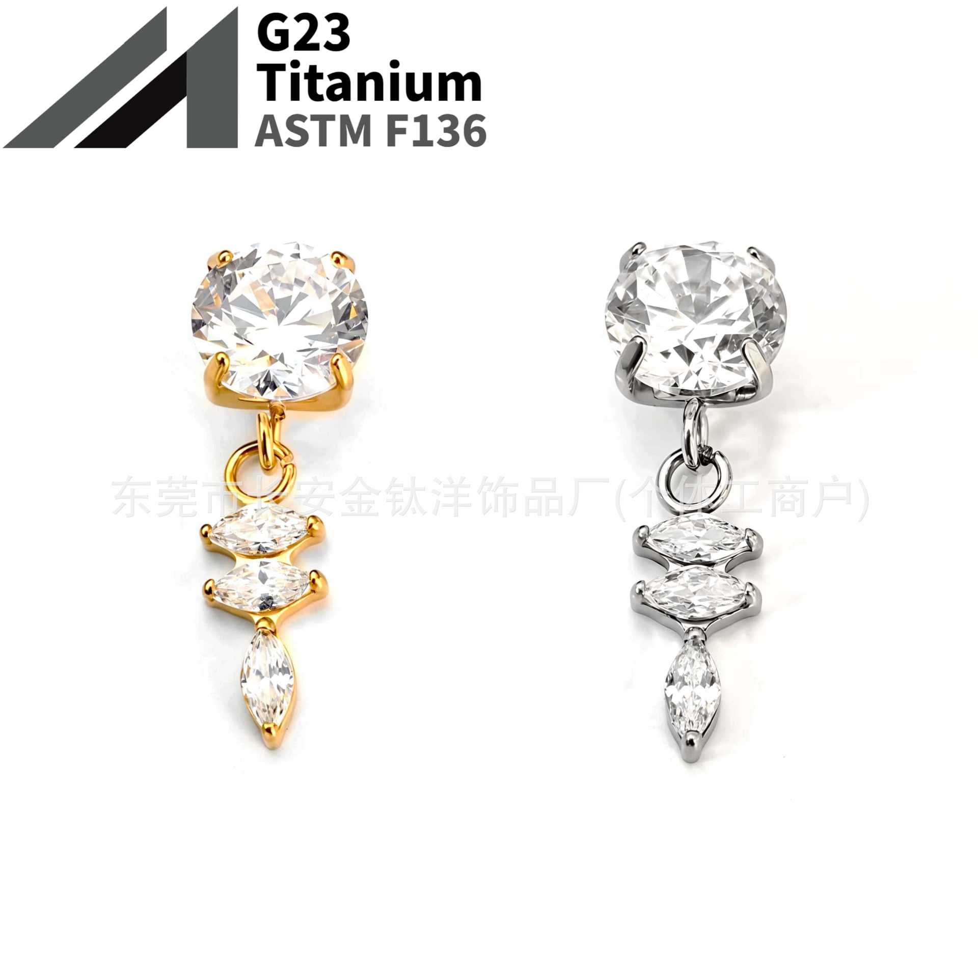 16G labret stud size and finish detail
