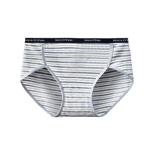 Matcha Girl Ribbed Cotton Large Size Women's American High Slit Striped Sport Style Pure Cotton Antibacterial G-String