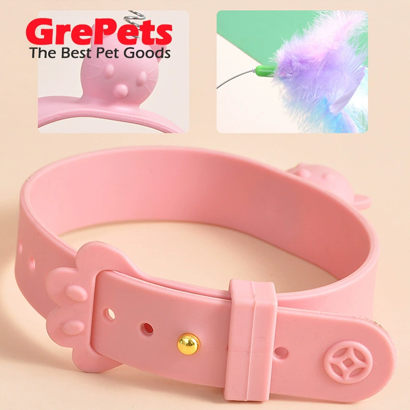 Кошка от привет ошейник перья дразнящий кот
