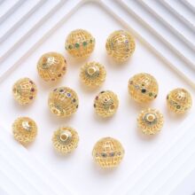 ��ɫ18K����育��ʯ�U�ն�������� DIY�ֹ���朴����������