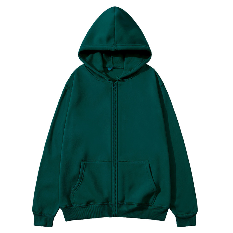 Foreign Trade European and American Zipper Shirts for Men and Women, Cardigans, Hooded Sweatshirts, Pure Color Sportswear, Autumn and Winter Fleece Loose Tops Foreign Trade European and American Zipper Shirts for Men and Women, Cardigans, Hooded Sweatshirts, Pure Color Sportswear, Autumn and Winter Fleece Loose Tops