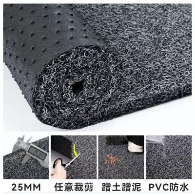 Avtomobil döşəmə paspasları — Household Door Door Cuttable Door - black-gray-25mm-extra-thick-encryption-6080cm