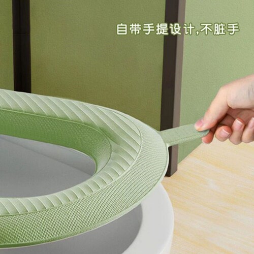 Toilet seat cover lifter, cute style, comes with handle, waterproof foam, universal for all seasons, winter non-icing toilet seat