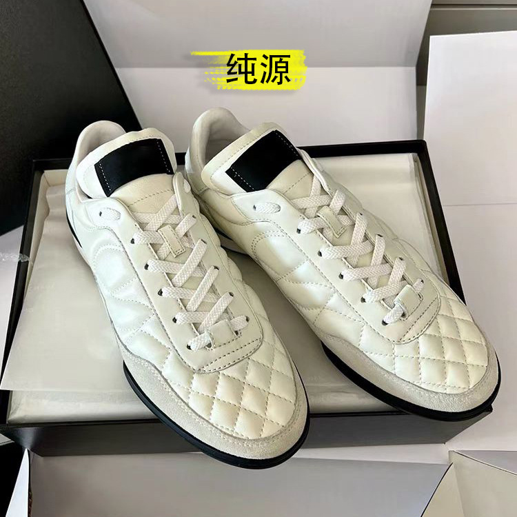 C's ハイバージョン 24K Xiaoxiang 本革菱形シングルシューズ レースアップ ディープマウス カジュアル スポーツシューズ ラウンドトゥ フラットフォーマルシューズ|undefined