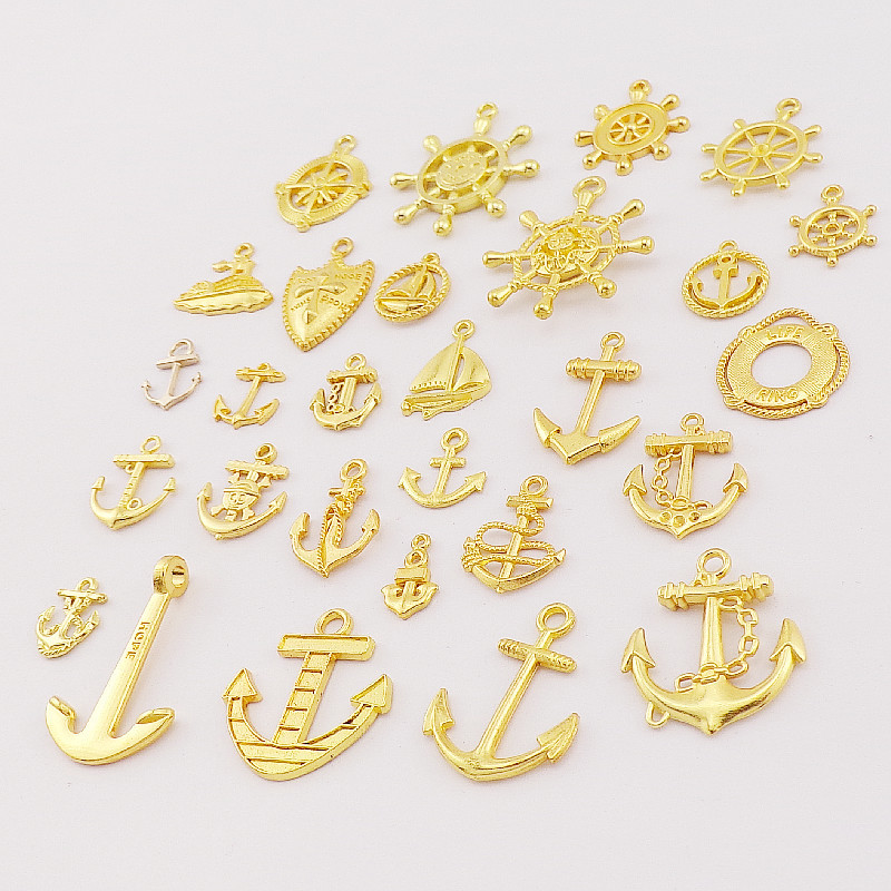 26g Weight Pendant Jewelry Making Type 16 * 19mm Jewelry Making Size DIY Jewelry Accessories Classification 20 PCS/Package Quantity Alloy Material Ship, Rudder, Anchor Pattern All Seasons Season Plating Design Retro, IG Style Style 20 PCS/Package 16 * 19mm Alloy Ship Rudder Anchor Pendant 9