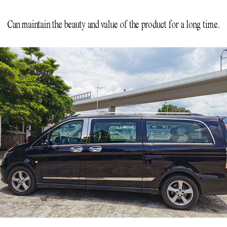 16-24 Mercedes-Benz Vito window trim V250V260L stainless steel decoration Viano body bright strip modification