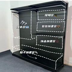 パンチングなしの本、穴あきボード、メタルガールズクローク、レンタルルームの棚、ワードローブ、DIYシンプルワードローブ、クールプレス