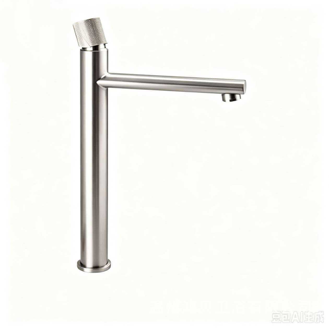 Grifo Mezclador para Lavabo Giratorio 360° de Cobre con Acabado Cepillado