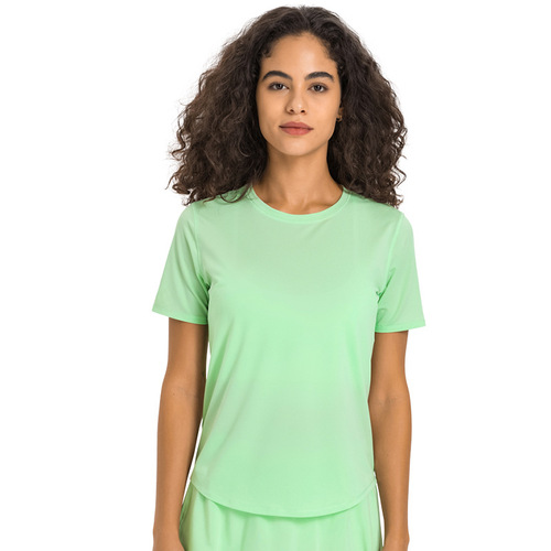 Luxtre new moisture-wicking water-cooling sports T-shirt for women, quick-drying breathable running fitness tennis top