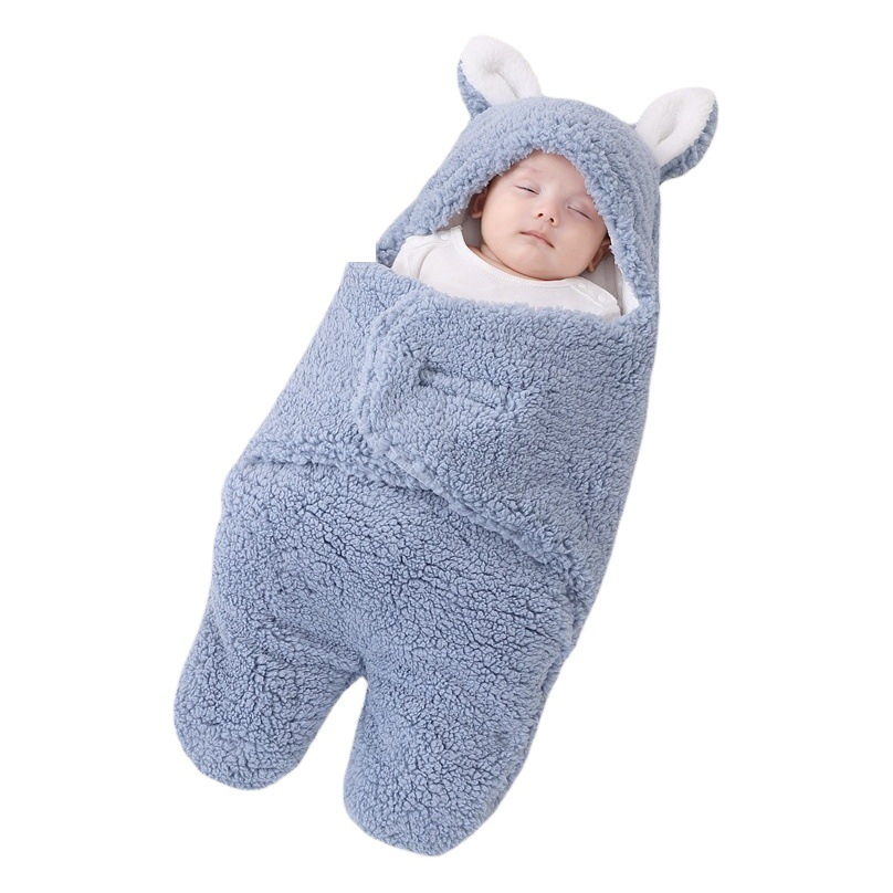 Saco de Dormir para Recién Nacido, Envoltura Anti-Sobresalto para Bebé, Envoltura de Cachemira para Otoño e Invierno, Envoltura de Bebé con Diseño de Piernas Separadas