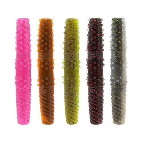 Skimming Sharks | 8 pieces of stick worms 6.5cm floating water soft bait black pit bionic soft bait salt and fishy fake bait TPE