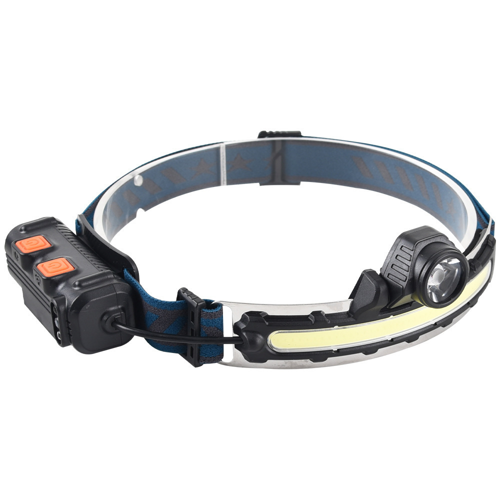 Transfronterizo nuevo XPG + COB proyector inducción faro tipo-C recargable zoom al aire libre pesca trabajo LED faro