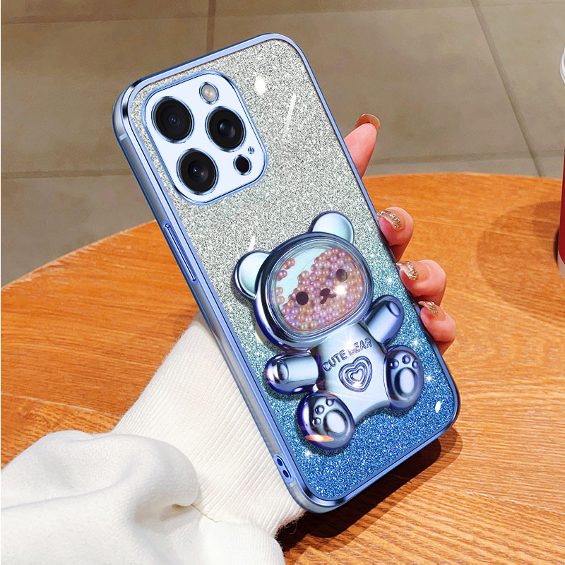 虹糖全メッキ携帯ケーススタンドストレッチ折り畳みデスクトップ横縦両用スタンド女子かわいいスタンド潮