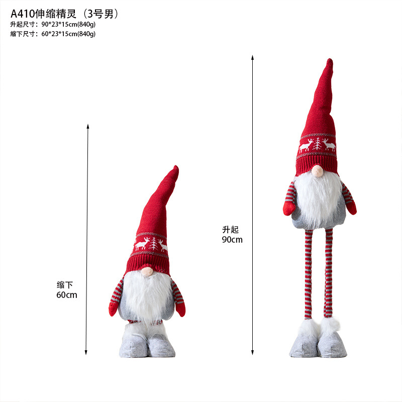 Muñeco Gnomo Navidad Extensible