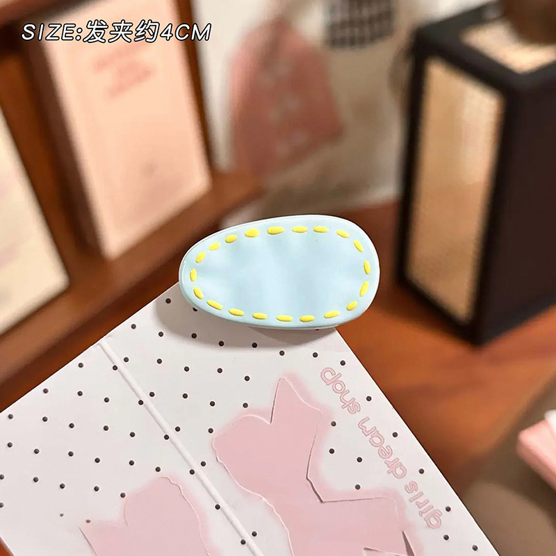 夹子果汁糖果色小鱼鸭嘴夹女高级感化妆卡通发夹甜美夏日头饰夹子|undefined