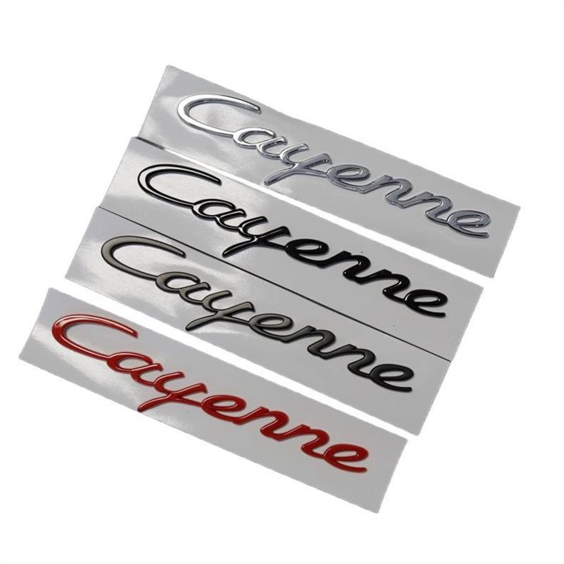 Porsche Cayenne rear emblem, Cayenne S emblem, GTS Turbo emblem, English lettering emblem, car emblem, modification