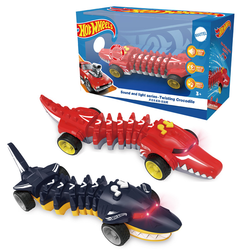 Genuine Fire Wind Wheel Children's Twister Rocking Shark Electric Sound and Light Animal Toy Car Boy Gift Car Genuine Fire Wind Wheel Children's Twister Rocking Shark Electric Sound and Light Animal Toy Car Boy Gift Car