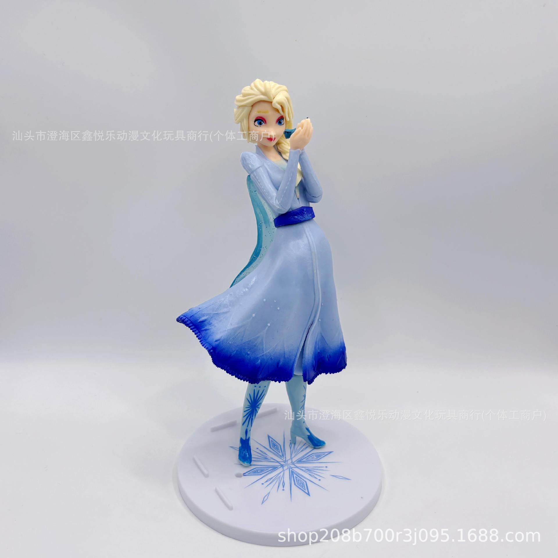 Nieve hielo Elsa Anna muñeca Elsa princesa Elsa modelo hecho a mano pastel horneado decoración regalos