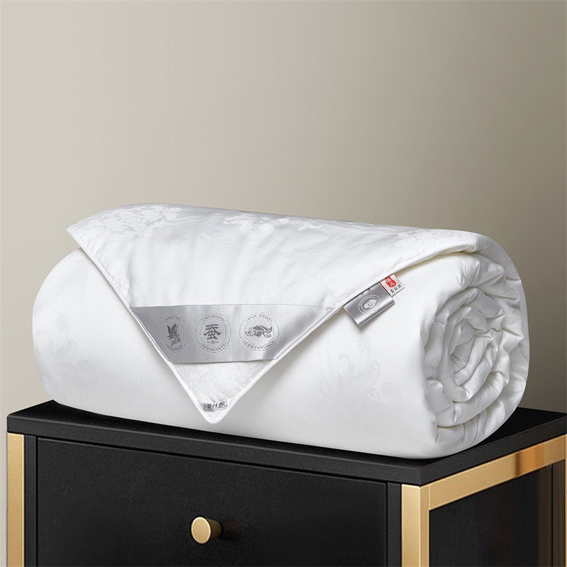 genuine goods Handmade Silk Quilt 100% Pure Silk Thickened Quilt Core Winter Quilt Spring and Autumn Quilt Air-conditioning Quilt All Seasons Universal