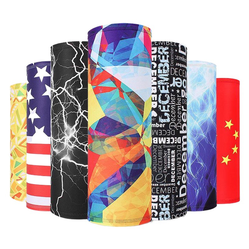 Ice Silk Pinhole Neck Set Outdoor Sports Varied Magic Headscarf Sunscreen Breathable Riding Mask Men's and Women's Pullover Scarf