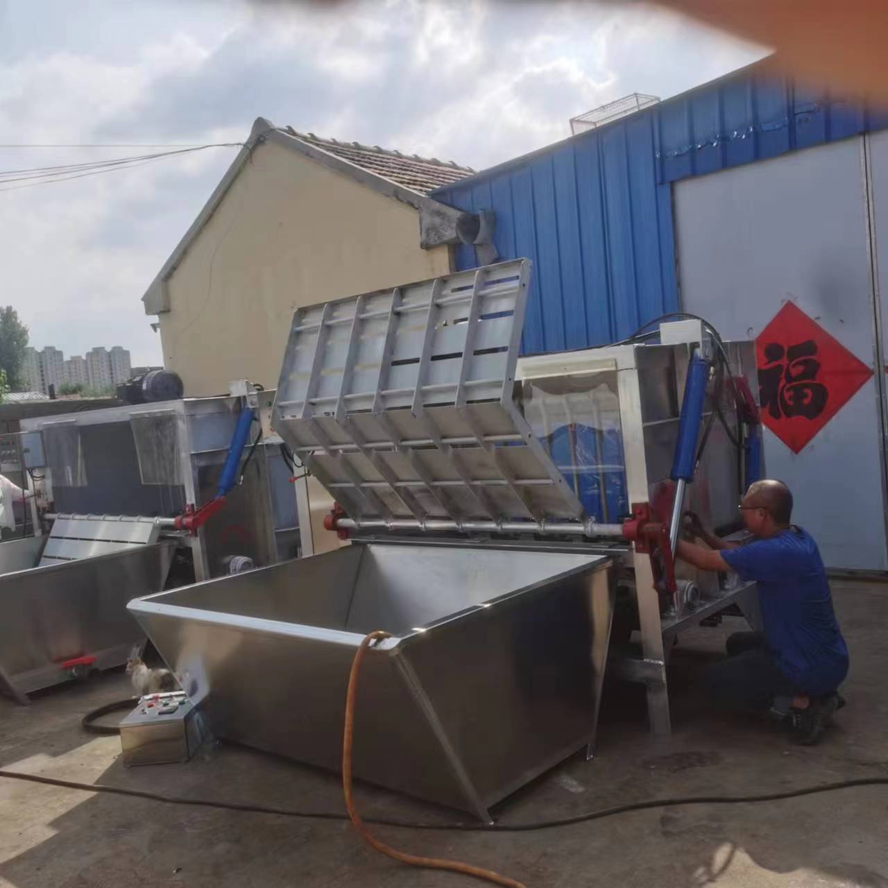 生猪打毛机供应厂家利顺机械200全自动猪刨毛机 屠宰用脱毛机设备