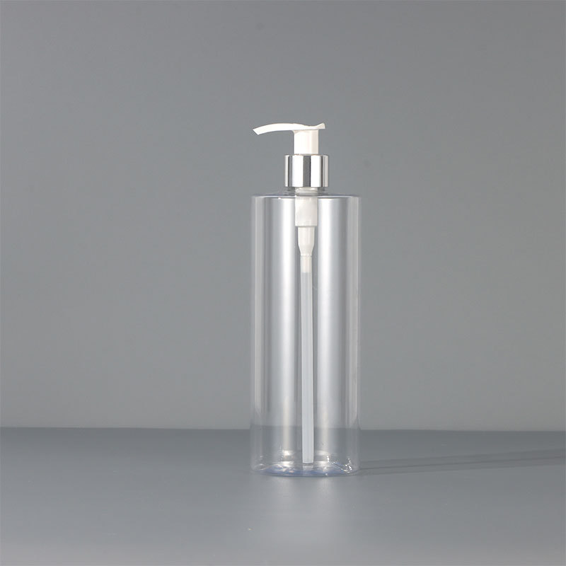 300ml; botella brillante H plata; pet