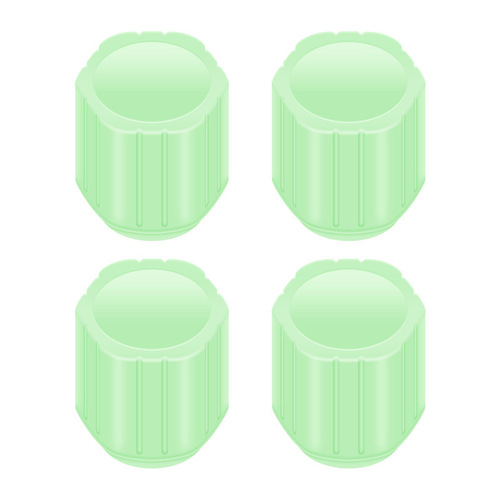 Night Glow Tire Valve Caps Car Valve Caps Motorcycle Electric Vehicle Vacuum Wheel Valve Lighted Valve Core Cover Set