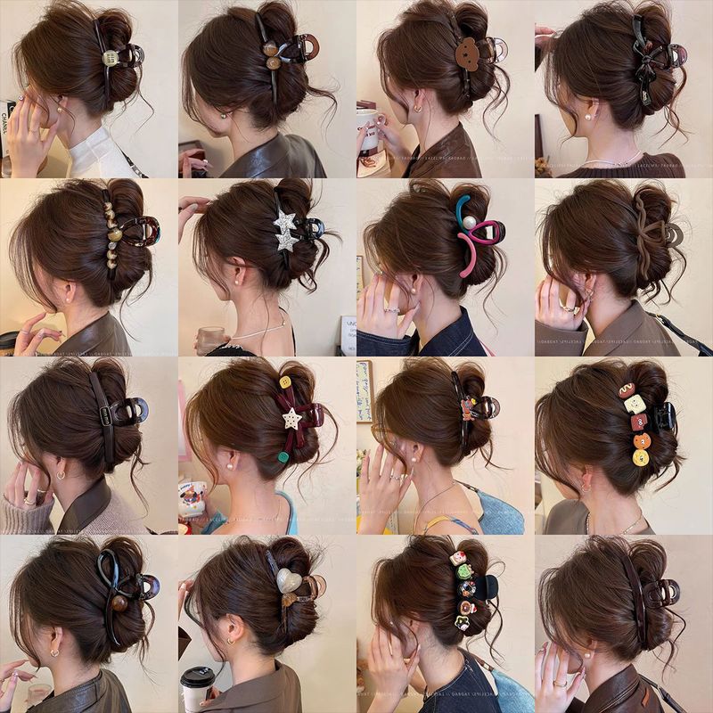 Korean-Style Design Hair Clip for Women, Large Shark Clip for the Back of the Head, 2026 New Model, High-End Hair Accessory Korean-Style Design Hair Clip for Women, Large Shark Clip for the Back of the Head, 2026 New Model, High-End Hair Accessory
