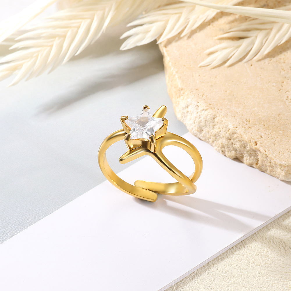 10g Weight 0.03µm-0.05µm Gold Plating Thickness PVD Coated Gold Plating Process Real Gold Plated Plating Material Artificial Diamond Inlay Material Open Rings Classification 1 Piece Quantity Casual, Daily Occasion 304 Stainless Steel Material Geometric Pattern All Seasons Season Unisex Gender IG Style, Elegant, Retro, Classic Style Style Waterproof Non Tarnish, Plating Craft PVD Coated Real Gold Plated Geometric 304 Stainless Steel IG Style Elegant Retro Waterproof Non Tarnish Open Rings 5